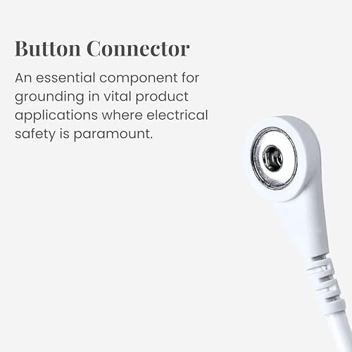 Grounding Cord, Universal Grounding Cable Compatible with Earthing Power Accessories Such as Grounding Sheets, Mats, & More. The Grounding Cord Size is 4.5 METERS. Ultra-Thin.