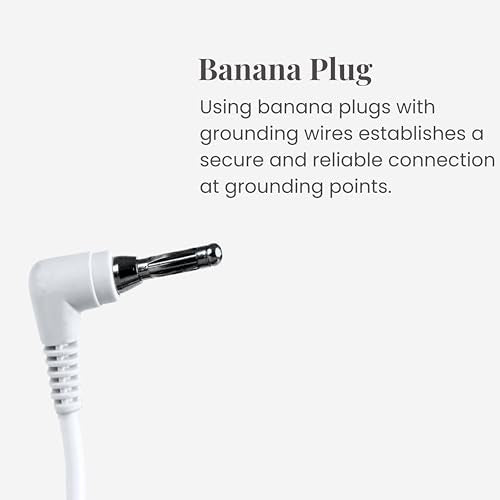 Grounding Cord, Universal Grounding Cable Compatible with Earthing Power Accessories Such as Grounding Sheets, Mats, & More. The Grounding Cord Size is 4.5 METERS. Ultra-Thin.