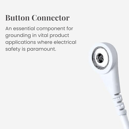 Grounding Cord, Universal Grounding Cable Compatible with Earthing Power Accessories Such as Grounding Sheets, Mats, & More. The Grounding Cord Size is 4.5 METERS. Ultra-Thin.