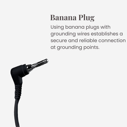 Grounding Cord, Universal Grounding Cable Compatible with Earthing Power Accessories Such as Grounding Sheets, Mats, & More. The Grounding Cord Size is 4.5 METERS. Ultra-Thin.