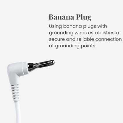 Grounding Wire, Universal Grounding Cable Compatible with Earthing Power Accessories Such as Grounding Sheets, Mats, Pillowcases & More. The Grounding Cord Size is 4.5 Meters. Ultra-Thin.
