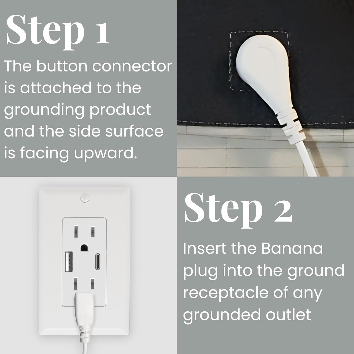 Grounding Wire, Universal Grounding Cable Compatible with Earthing Power Accessories Such as Grounding Sheets, Mats, Pillowcases & More. The Grounding Cord Size is 4.5 Meters. Ultra-Thin.