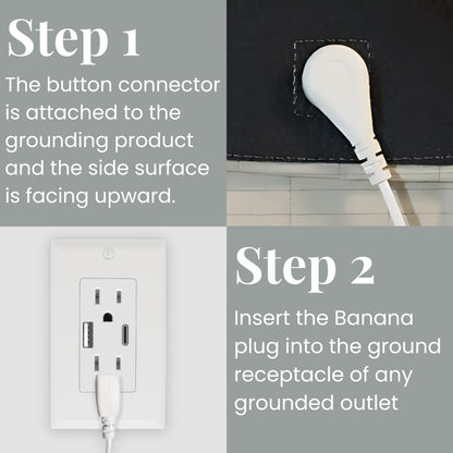 Grounding Cord, Universal Grounding Cable Compatible with Earthing Power Accessories Such as Grounding Sheets, Mats, & More. The Grounding Cord Size is 4.5 METERS. Ultra-Thin.