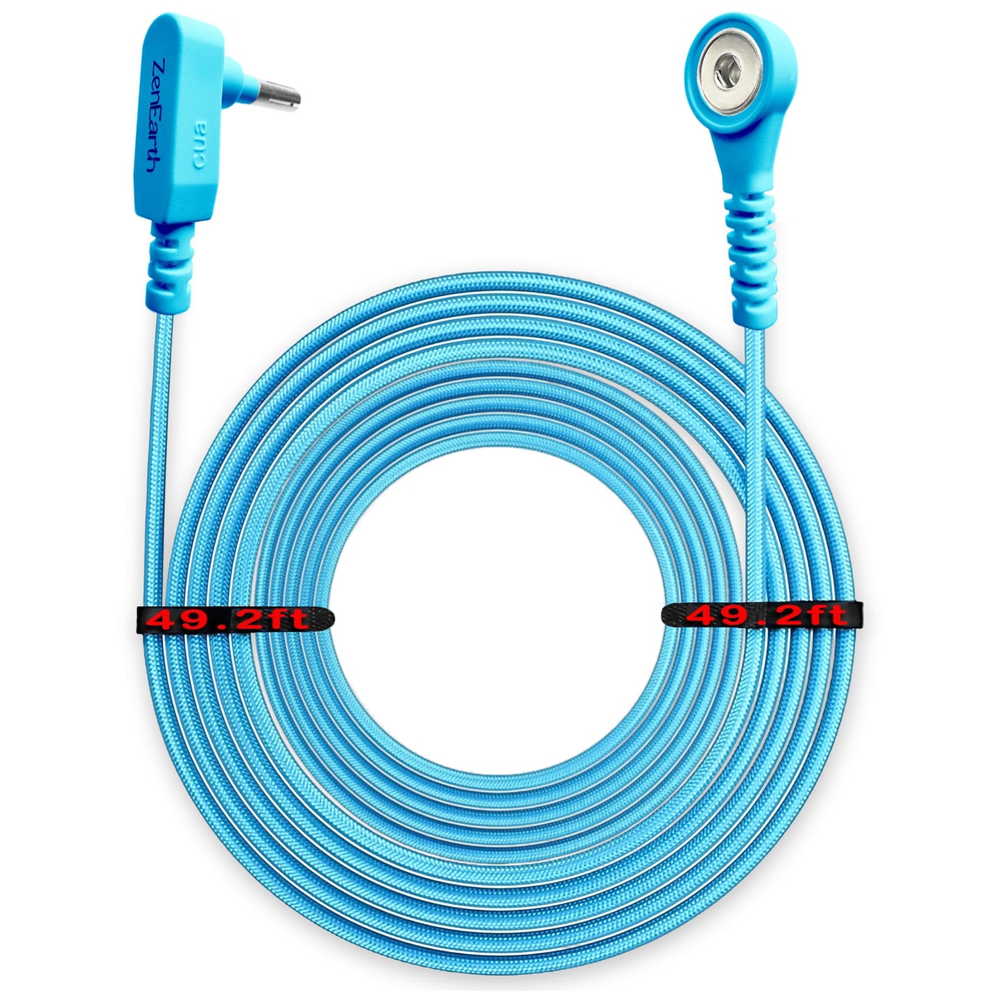 Grounding Cord and Plug Adapter Kit (Blue) — Includes 15ft Heavy-Duty Braided Cable & Safe Outlet Connector