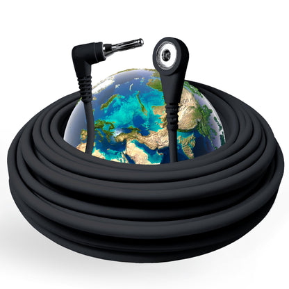 Grounding Cord, Universal Grounding Cable Compatible with Earthing Power Accessories Such as Grounding Sheets, Mats, & More. The Grounding Cord Size is 4.5 METERS. Ultra-Thin.