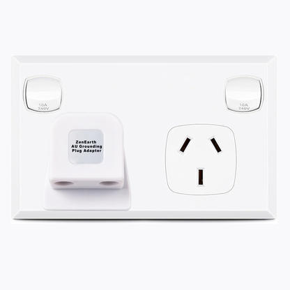 Grounding Plug Adapter for AU Outlets — Safe Grounding Outlet Connector for All Earthing and Grounding Products
