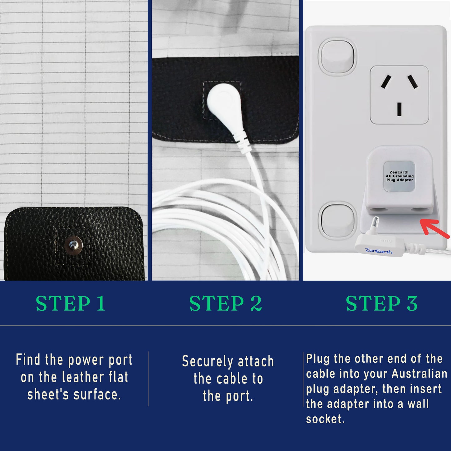 Grounding Sheets, Queen Size, 90% Organic Cotton 10% Pure Silver Fiber, Improves Sleep & Wellness, Earthing Bed Flat Sheets are 2 * 2.6 Meters, Grounding Plug Adapter and Cord Included.