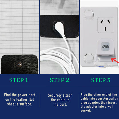 Grounding Sheets, Queen Size, 90% Organic Cotton 10% Pure Silver Fiber, Improves Sleep & Wellness, Earthing Bed Flat Sheets are 2 * 2.6 Meters, Grounding Plug Adapter and Cord Included.