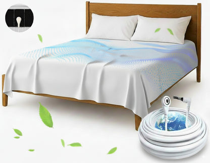 Grounding Sheets, Queen Size, 90% Organic Cotton 10% Pure Silver Fiber, Improves Sleep & Wellness, Earthing Bed Flat Sheets are 2 * 2.6 Meters, Grounding Plug Adapter and Cord Included.