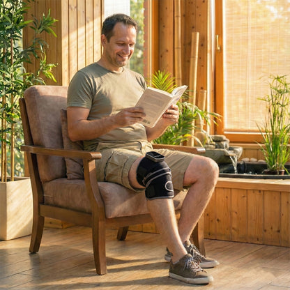 (Red Light Therapy Knee) Brace with Vibration Massage – Wireless Heated Wrap for Joint and Muscle