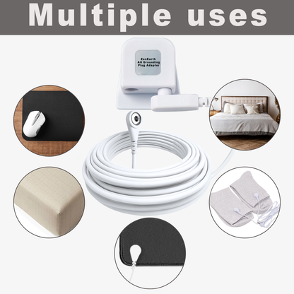 Grounding Plug Adapter for AU Outlets — Safe Grounding Outlet Connector for All Earthing and Grounding Products